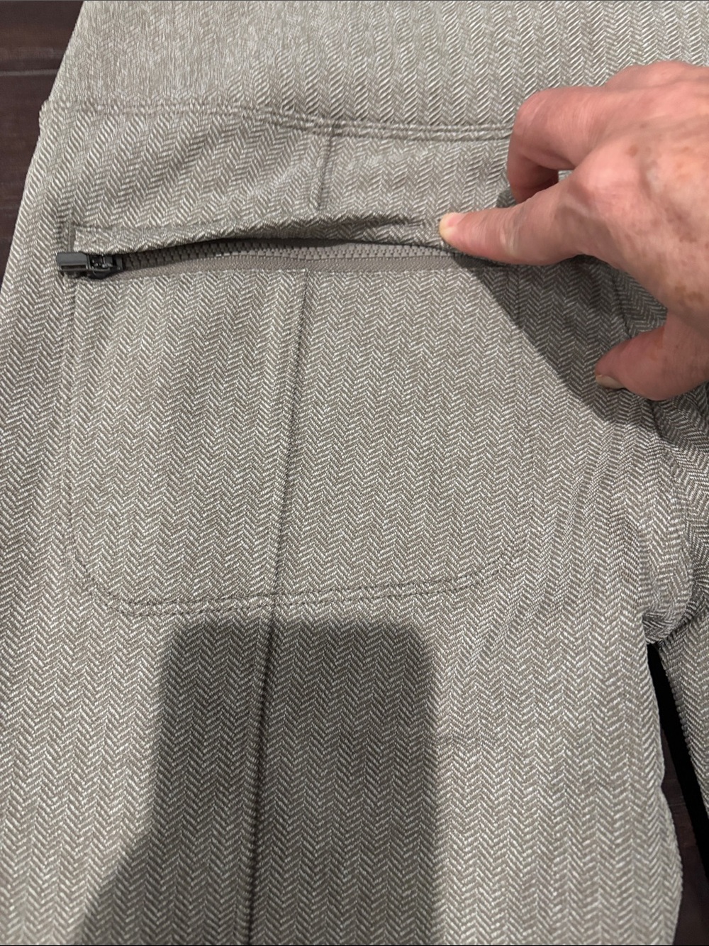 Athleta Delancey HerringboneTights- Light Beige - Picture 3 of 4